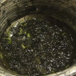 千成寿司 - 青さ海苔と万願寺唐辛子の味噌汁