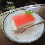 旧軽井沢Cafe 涼の音 - 白桃ムース