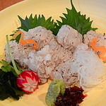 和み庵　篤屋 - 鱧の焼霜造り