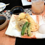 和み庵　篤屋 - 鱧の天ぷら