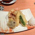 和み庵　篤屋 - 烏賊ゲソの天ぷら