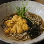 つきじ 文化人 - 雲丹そば 1,440円=15年8月