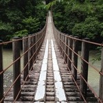 香房 ゆず夢cafe - 日高川にかかる吊橋