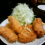 とんかつ かつ壱 - カキ、ヒレ定食（1,300円）