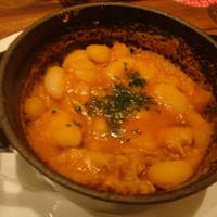 炉端イタリアン ICORIBI 堂島 - トリッパとお豆のトマトスース煮込み
