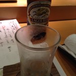 Kanazawa Tamazushi - まずはビンビールで