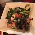 フジマルクラフト - 茶そばサラダ ネバネバ系のオンパレード 夏に精力つきますわ。