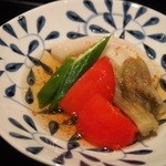 鮨 惣五郎 - 夏野菜の冷たい煮浸し
