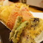 味楽 - 野菜天ぷら盛合せ(700円)