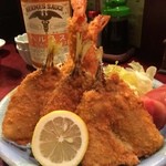 寄合処 - 鯵フライ&海老フライ