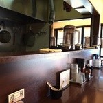 つけめん 玉 - 201508 玉  店内（座席より右まわり）→