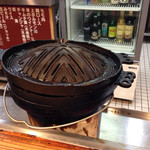 味の羊ヶ丘 - ジンギスカン鍋を置いたら準備完了