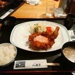 八勝亭 - チキン南蛮９００円、ライス１５０円、味噌汁１００円（税別）