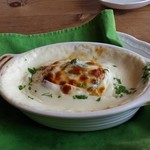 ポモドーロ - ヒラメとほうれん草のグラタン　1350円です。