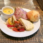 パスタランチの前菜  '15 7月中旬