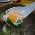 関東煮 きくや - 肉吸い卵入りの玉子は半熟(^_^)