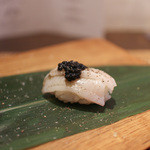 かわ村 - 2015.08再訪 握リゾットコース riso: 穴子 キャビア☆