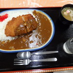 札幌市厚別区役所 食堂 - 2015.8 カツカレーの大盛り