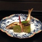 六皿目　鮎の塩焼き・ナスの味噌田楽