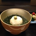 たか田八祥 - 九皿目　生海苔のお茶漬け