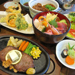 なごみや - 上州牛のステーキや、豊富なメニューを揃えております！宴会も４０名様まで可能です♪