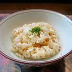 ステーキハウス キッチンリボン - ガーリックライスおかわり