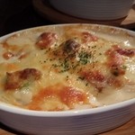 Sausage and potato gratin