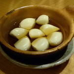 飛騨牛一頭家 馬喰一代 名古屋 - ニンニクの胡麻油焼き