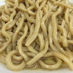 ラーメン 一心 - ラーメン並　麺ヤワ　ニンニク　アブラ　ネギ　肉玉　２０１５年８月