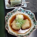 芭蕉庵 - セットの揚げ豆腐♪