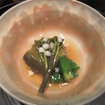 燈々庵 - 丸茄子揚げ煮　べっ甲餡