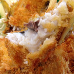 でん助茶屋 - 2015/07 とにかく身が肉厚です。