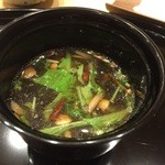 鮨 田なべ - なめこの味噌汁