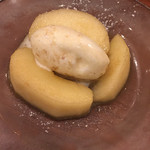 Mieda Shouten - バターソテーリンゴのバニラアイス添え。