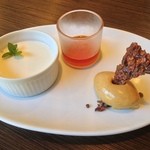 カーサ・デル・チーボ - 特製パンナコッタ キャラメルジェラート添え