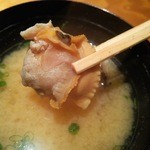 鮨 相澤 - 蛤の味噌汁 蛤リフト