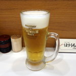 Ramen Horiuchi - 生ビール420円 2015.8