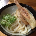 山越うどん - ちくわ天、ごぼう天トッピング