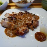 おばんざい・炙り焼き・酒 菜な - 鶏モモの胡麻味噌焼き・2015/7