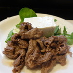 山猫軒 - 見蘭牛のソテーと美味しい木綿豆腐