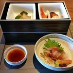 料理茶屋 天の謌 - 天の謌昼和膳（3500円税）です。