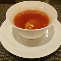 ホテルオークラレストラン名古屋 中国料理 桃花林 - フカヒレのスープ、フォアグラ茶碗蒸し仕立て