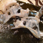 小魚料理 とみ助 - アイナメのアイナメ(鮮度良すぎて分離できず)