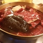 桜なべ　みの家 - 馬肉(ロース)