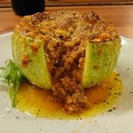 Ristorante Martello - ズッキーニの肉詰めオーブン焼き。カットφ(．．)