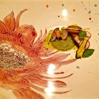 IL TEATRINO DA SALONE - 鰆　ズッキーニ　スカペーチェ。お皿がステキ！