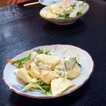 お食事処水仙 - お通し　自家製ポテトサラダ