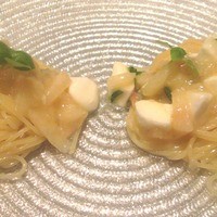 スミレオオサカ - 桃の冷製パスタ