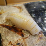 小判寿司 - ヤリイカ、多分サービス＾＾飾り包丁~