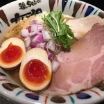 鶏Soba 座銀 - 煮干し吟醸　clear 燻製玉子